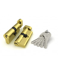 Цилиндровый механизм Fuaro (Фуаро) с вертушкой R302/80 mm (30+10+40) PB латунь 5 кл.