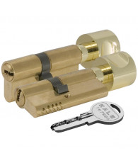 Цилиндровый механизм Kale kilit (Кале килит) с вертушкой 164 OBS SCE/100 (45+10+45) mm латунь 5 кл.