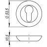 Накладка под Punto (Пунто) цилиндр ET TL GR-23 графит
