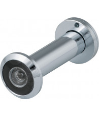 DVZ2, глазок, Fuaro (Фуаро) 16/200/60x100 (оптика пластик, угол обзора 200) CP Хром