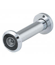 DVZ5, глазок, Fuaro (Фуаро) 25/180/70x125 (оптика стекло, угол обзора 180) CP Хром