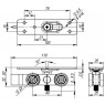 Комплект роликов Armadillo (Армадилло) для раздвижных дверей DIY Comfort 80/4 kit (877+882)