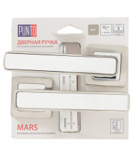 Ручка раздельная Punto (Пунто) MARS QR/HD SN/WH-19 матовый никель/белый